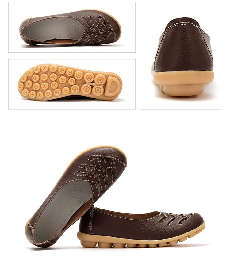 Orthopedic Loafers in Breathable Leather Comfortable Hollow Soft Flats Sandals Summer Casual Slip-On Shoes3