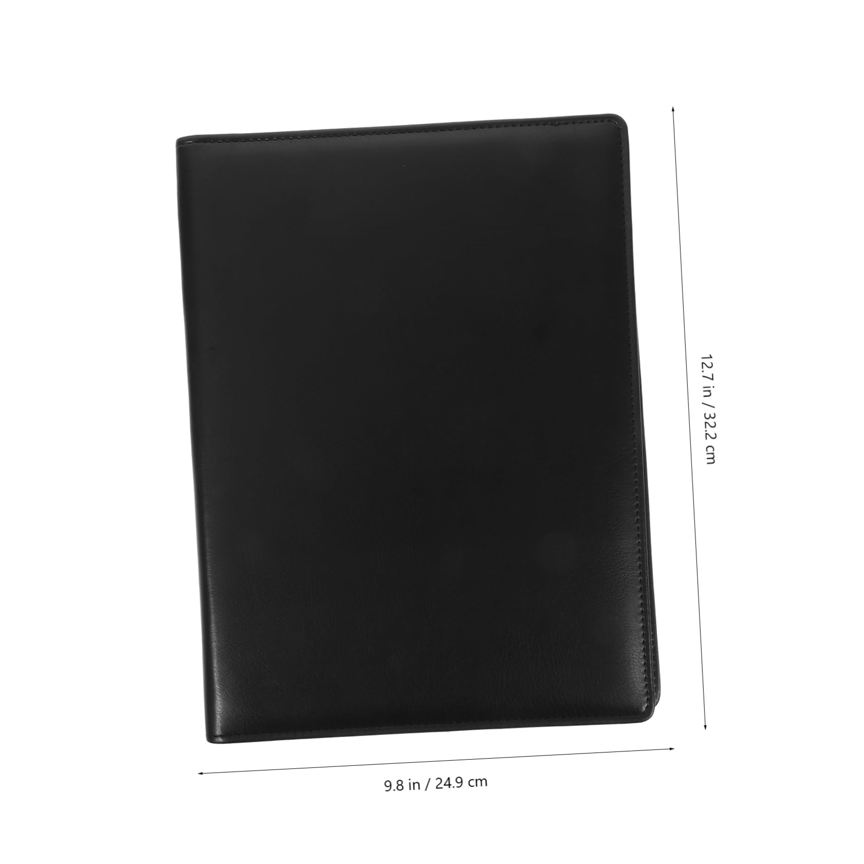 Dossier de Documents A4 en Cuir Noir, Classeur Organisateur de Documents | Rentrée Scolaire, Dossier de Portefeuille D'entreprise, Accessoire de Bureau, Alliage D'aluminium