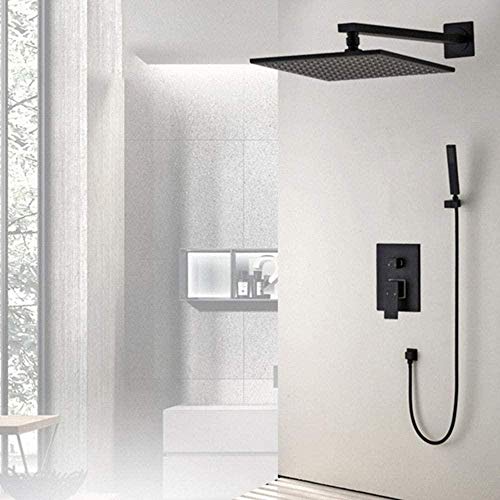 Ensemble de douche noir mat LWX pour résoudre les problèmes de calcaire et douche froide