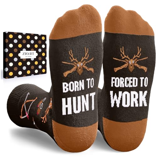 Zmart Gifts for Hunters - Deer Hunting Gifts, Funny Hunting Socks for Men Women