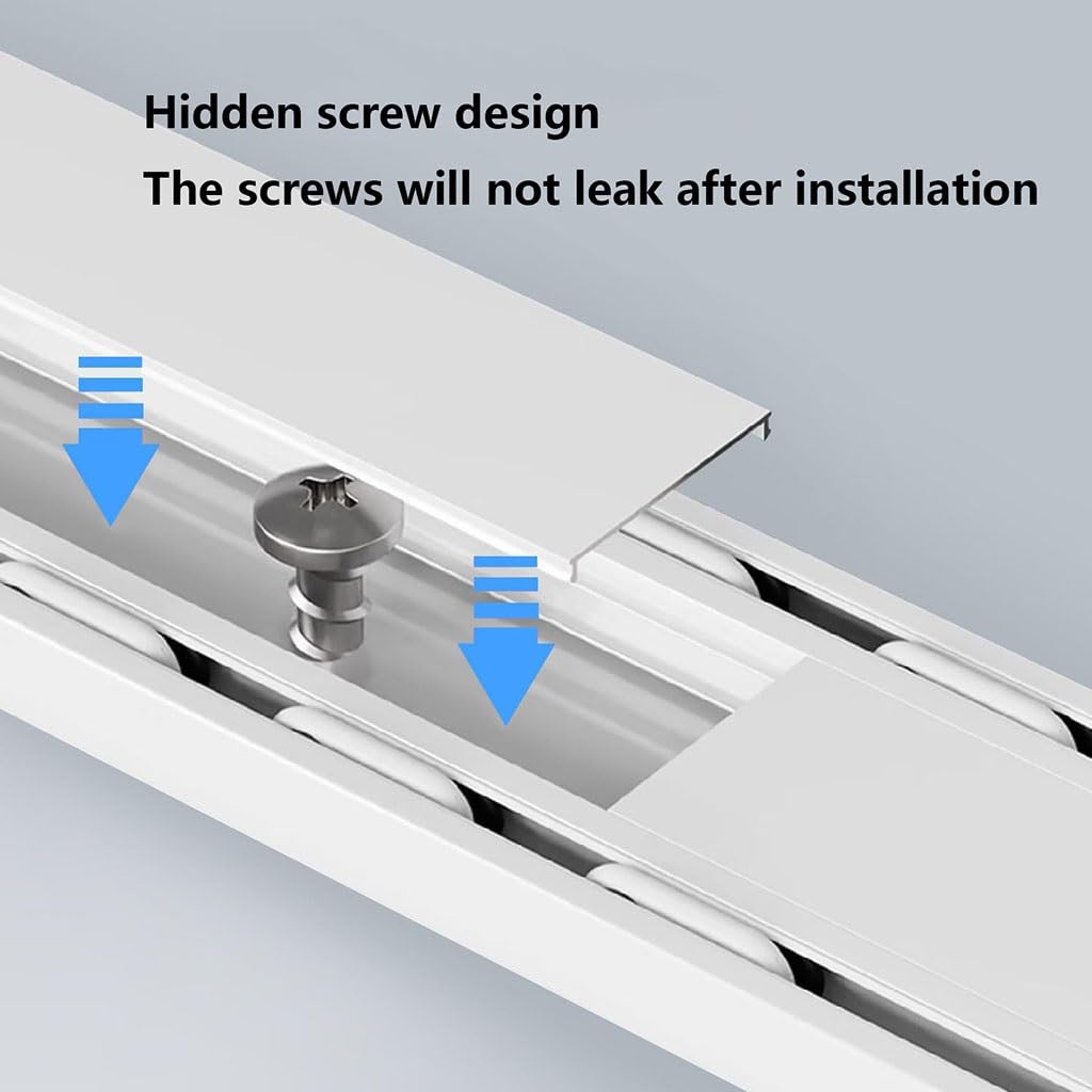 Wytrzymały system szyn z podwójną zasłoną, cichy aluminiowy karnisz sufitowy do kampera, salonu, szpitala i sypialni, regulowany drążek okienny od 1,8 m do 5,2 m
