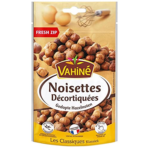Délice Croquant : Noisettes Décortiquées Premium de Vahiné 125g - Idéal pour Pâtisseries Maison - Nourriture Sucrée Gourmande - Le Lot De 3