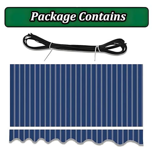 Auvent de terrasse imperméable et résistant aux UV avec toile polyester 300g/m² - 8