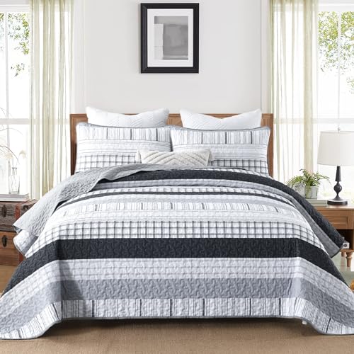 DJY Grey Quilt Set King Size Review: A Budget-Friendly Boho Bedding Option?