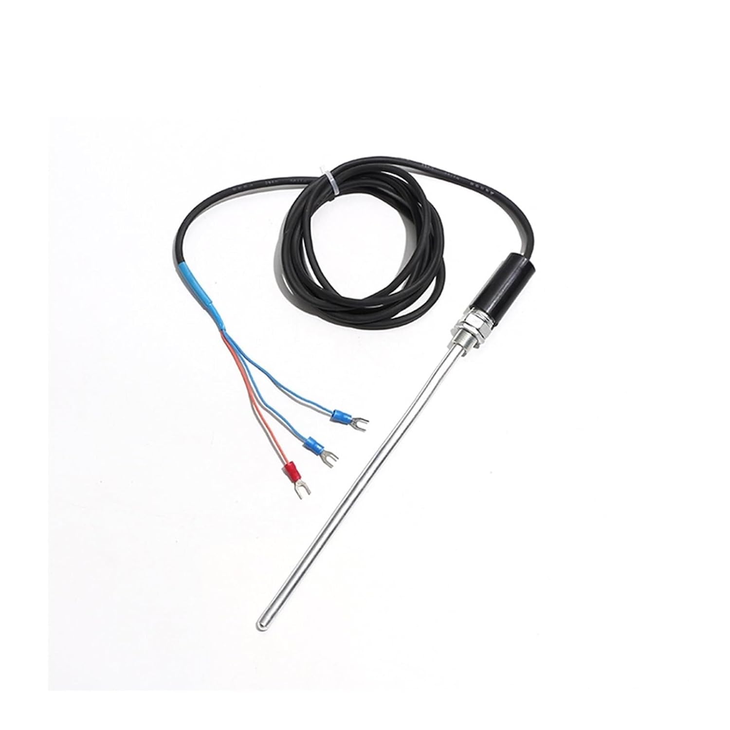 PT100/CU50 Type Temperature Sensor Probe Waterproof Thread M12*1/DN15 Probe 7 * 100mm/7 * 150mm/7 * 200mm 1.5M -60℃~260℃