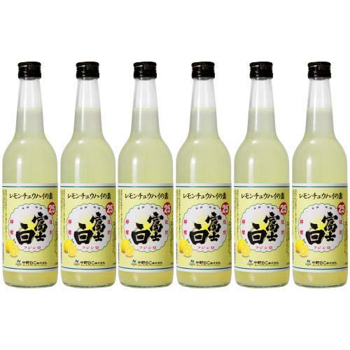 中野BC 富士白 レモンチュウハイの素 600ml×1ケース