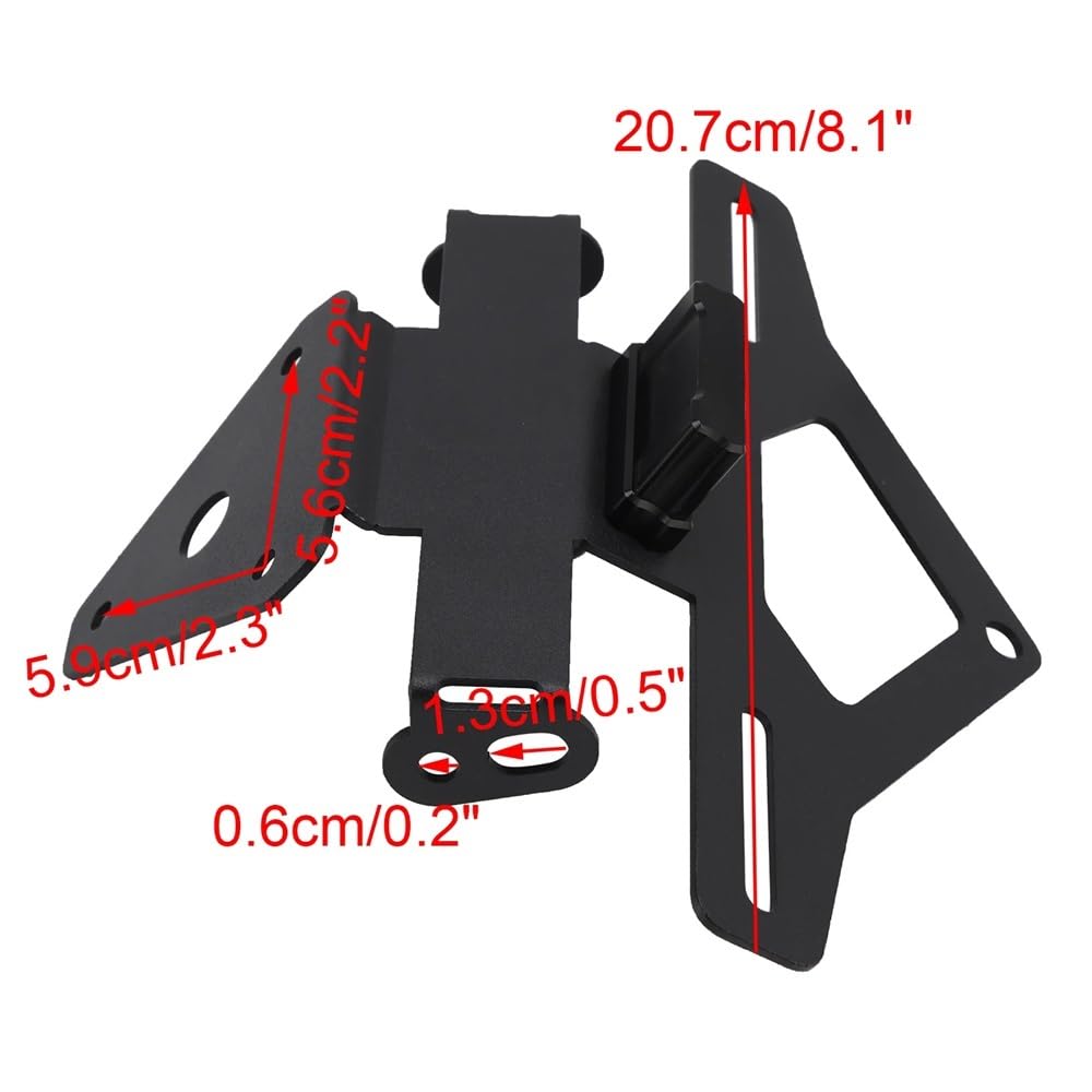 Portatarga Staffa telaio porta targa moto Accessori per 660 2024-2025