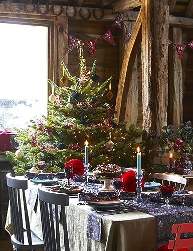 Talking Tables Beautiful Winter Wonderland Themed Reusable Table Runner for Christmas-Autumnal Décor Party Decorations Fabric 2m x 30cm - Image 4