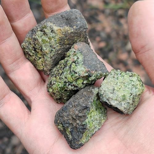 Péridot olivine de collection, gemme brute de qualité supérieure