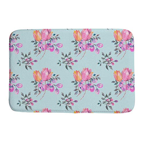 Tapis de bain absorbant l'eau et antidérapant lavable en machine