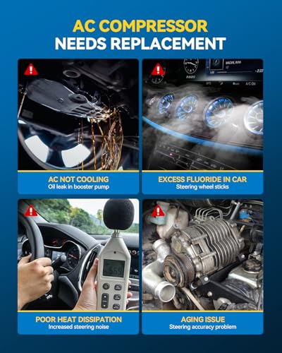 Image of PHILTOP 68189 AC Compressor for Ford Explorer 2006 2007 2008 2009 2010, Mountaineer 2006 2007 2008 2009 2010, 9L2Z19703B Air Conditioning Compressor