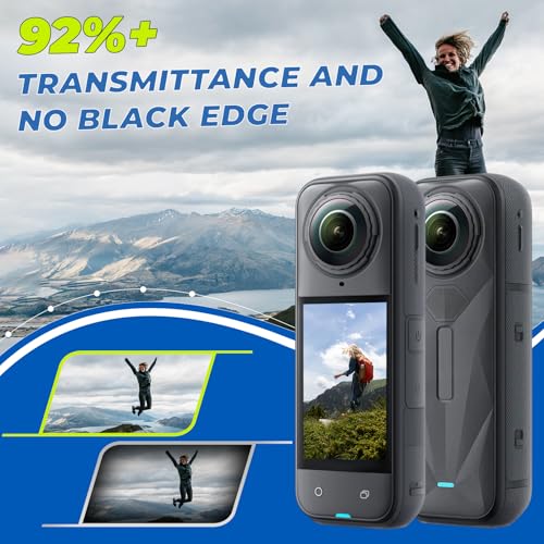Verre optique compatible Insta360 X5 et protections d'objectif haute transparence - 5