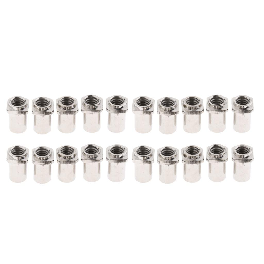 Fancyes 20 Pieces Drum Lug Swivel Nuts Drum Set Replacement Parts Floor Drum