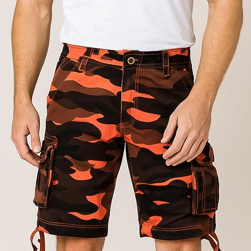 JEShifangjiusu Shorts Cargo Camuflados Oversize para Hombre miniatura 3