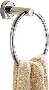 Amazon.com: Towel Rail no Drilling Towel Ring self Adhesive Towel ...