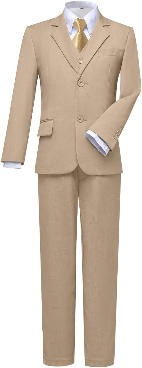 Visaccy Boys Slim Fit Dress Suit Set
