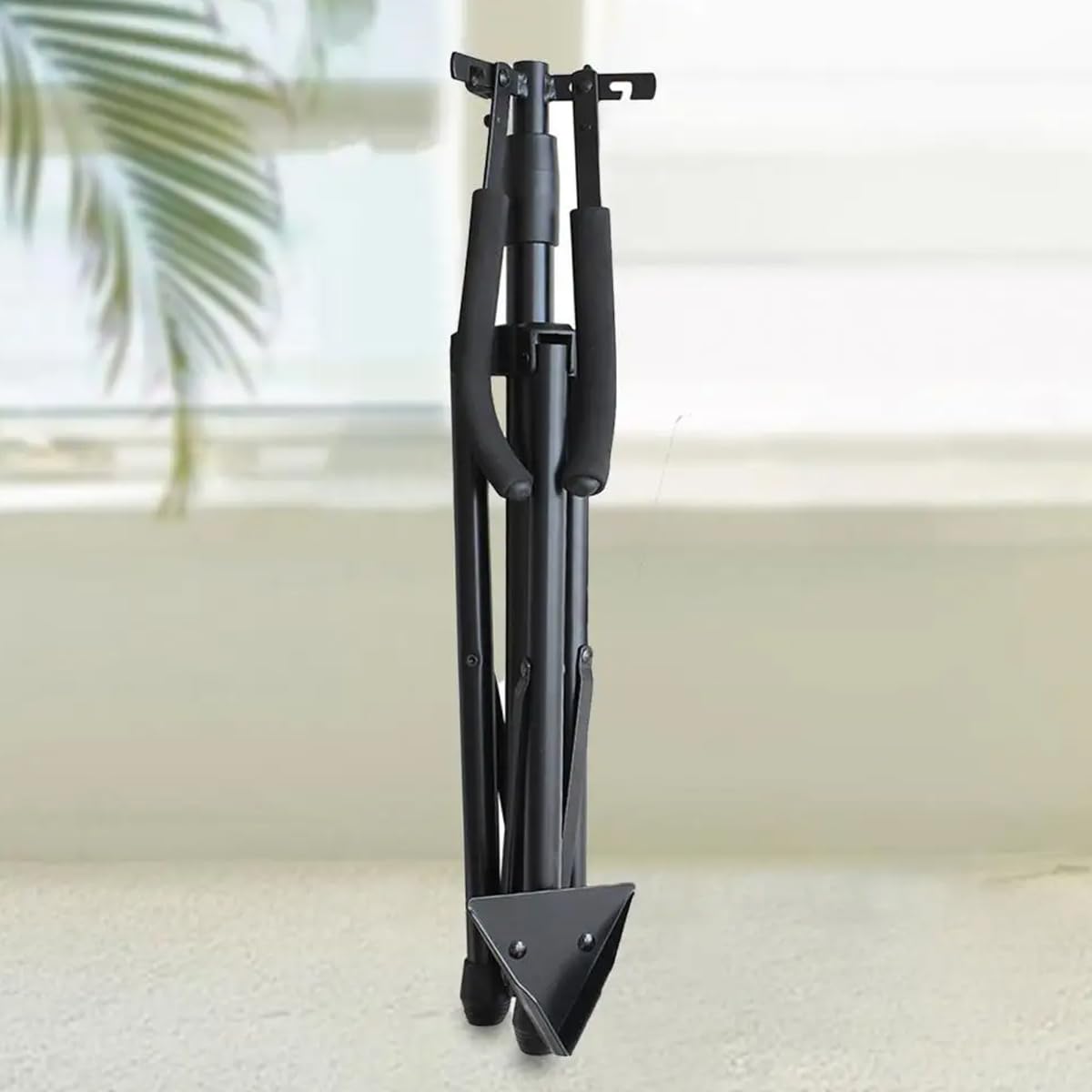 Soporte para violonchelo robusto y plegable y duradero para instrumentos musicales, accesorios con almohadillas antideslizantes, ranura triangular, cubierta de goma suave, fácil de transportar