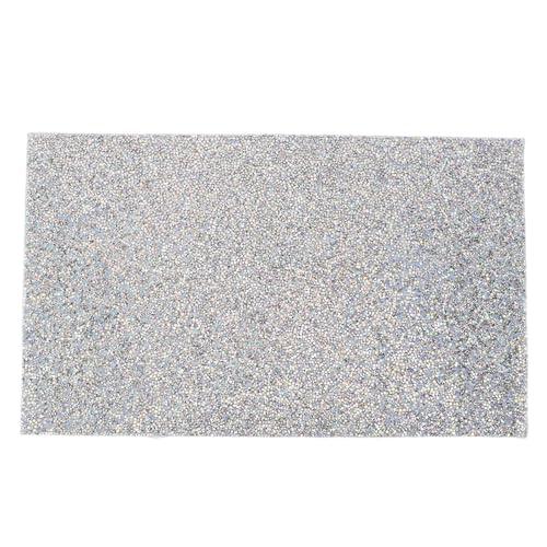 Set de Table en Strass, Set de Table Argenté pour Table de Salle à Manger, Set de Table Argenté Imperméable, Résistant à la Chaleur, Lavable, Set de...