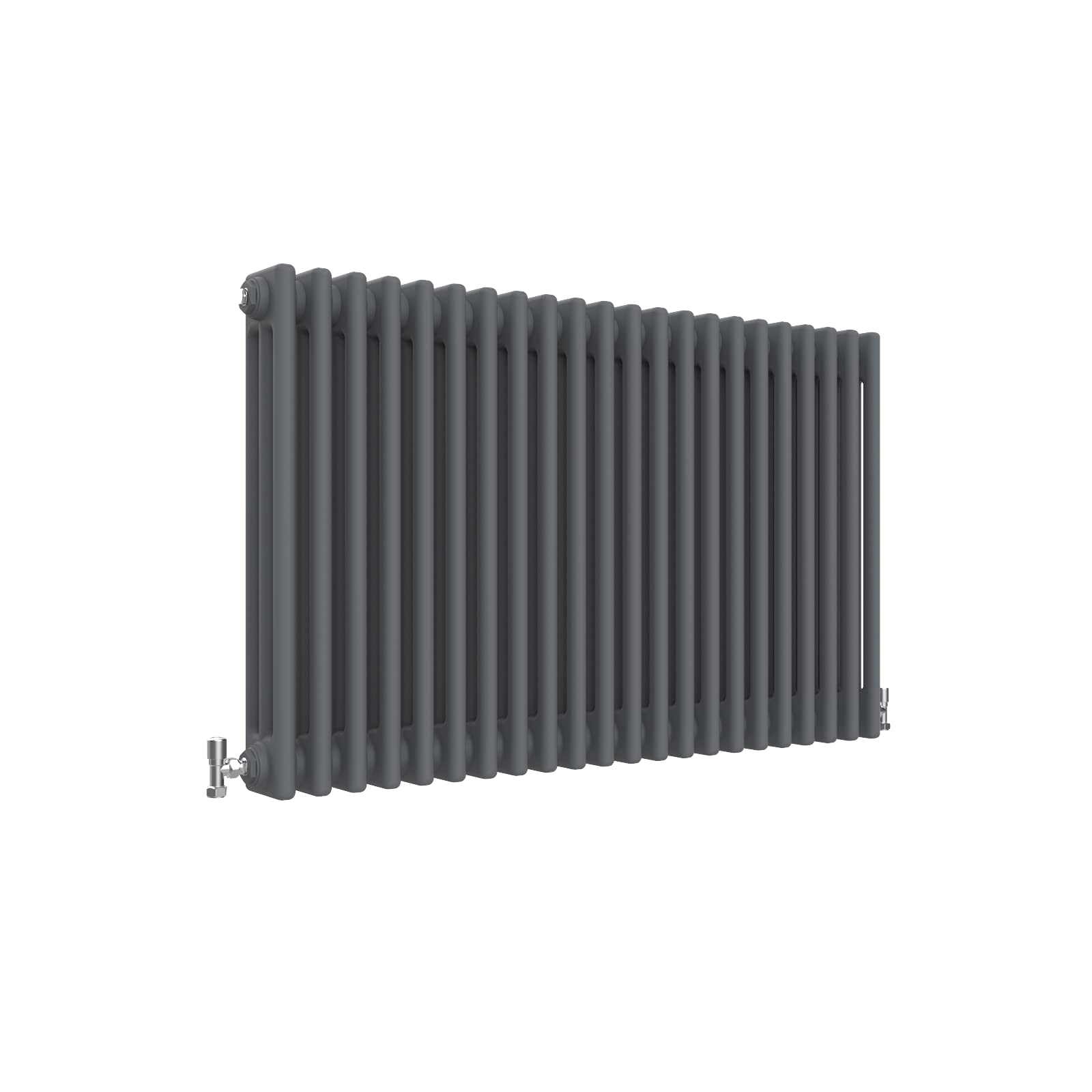 Myb Anthracite Radiator Traditional 3 Column Radiator Horizontal Radiators Cast Iron Style 600X1010mm Central Heating Interior Design