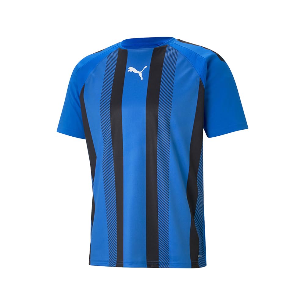PUMA Men's Teamliga Jersey T-Shirt, Electric Blue Lemonade/Black/White, Medium