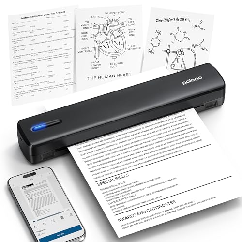 POLONO Thermodrucker A4 Wireless für Reisen