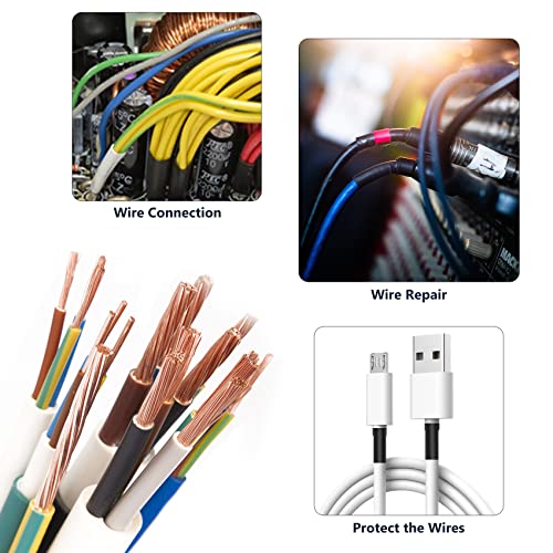 Image of ASHINER Black Heat Shrink Tubing Kit - 580Pcs EVA Material in 11 Sizes - Ideal for Electrical Insulation, Repairs, and Wire Connectors with User-Friendly Design and Storage Case
