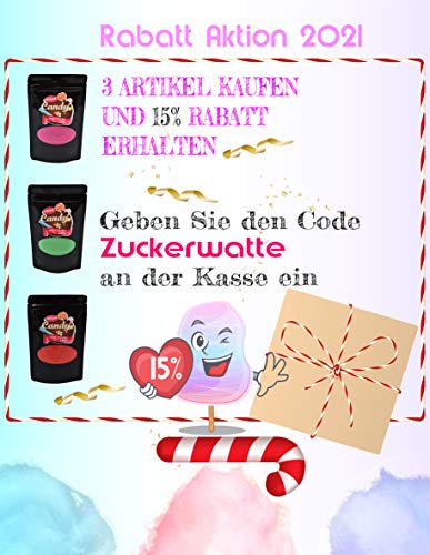 Hopser Food Fun Aromasuiker inclusief 10 suikerwattenstaafjes | smaak aardbeien | suiker voor suikerwatten… - Afbeelding 3