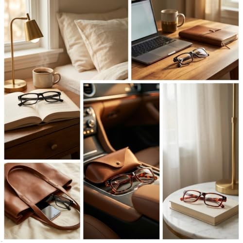 Image of Eyekepper 3.75x Reading Glases, Readers for Women Men, 3 Black + 2 Tortoise