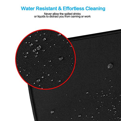 Gaming Mouse Pad,Large Extended Non-Slip Mousepad with Rubber Base and Stitched Edges,Smooth Surface Waterproof Speed Gamer Mouse Mat for Gaming, Macbook, PC, Laptop, Desk 31.5 X 11.8 Inch(Red) Gaming Mouse Pad,Large Extended Non-Slip Mousepad with Rubber Base and Stitched Edges,Smooth Surface Waterproof Speed Gamer Mouse Mat for Gaming, Macbook, PC, Laptop, Desk 31.5 X 11.8 Inch(Red)