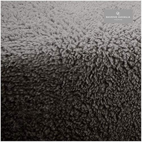 Glamptex Deep 30CM Teddy Bear Fur Sherpa Fleece Fitted Sheet, Single Double King Super (Charcoal Grey, Single) - Image 3