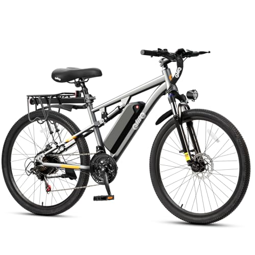 Image of Qlife Electric Bike for Adults /Teens Racer, 21-Speed Peak 1200W Brushless Motor Adult Electric Bicycles, 48V 10.4Ah Removable Battery Mountain Ebike, Up to 55 Miles, 27.5X2.1 Tire E Bike
