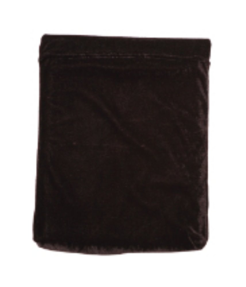 8 x 10 Fold Over Velvet Bag - Black