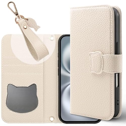 ZENIX DESIGN TECH iPhone15 p 蒠^ xgt ݃J[ J[h[ 3 tBK[Xgbvt tbvP[X LfUC lRt U[ ˂݂ X}zP[X ZX-Necoflip (AC{[, iPh