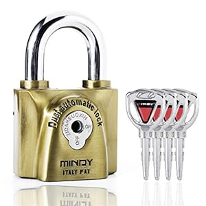 Mindy Dust Automatic Lock Keyed Padlock