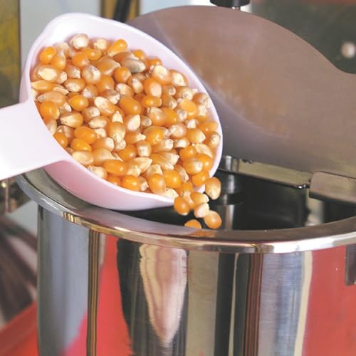 Image of Nostalgia Popcorn Maker Machine - Professional Cart With 2.5 Oz Kettle Makes Up to 10 Cups - Vintage Popcorn Machine Movie Theater Style - Red & White