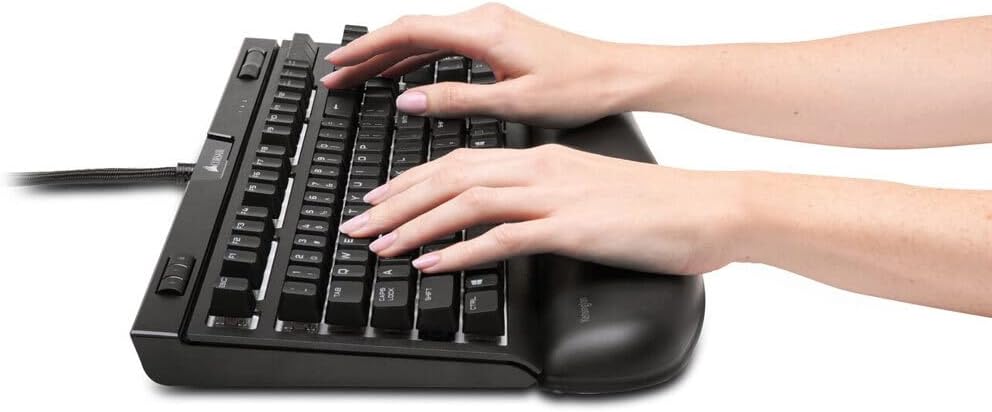 Kensington ErgoSoft Wrist Rest for Mechanical & Gaming Keyboards, Black (K52798WW)