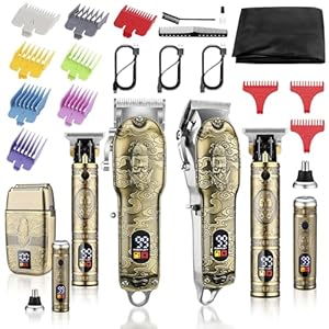 Soonsell Hair Clippers for Man T-Blade Trimmer Nose Hair Trimmer Hair Shaver Set,Foil Shaver Trimmer，7 in1