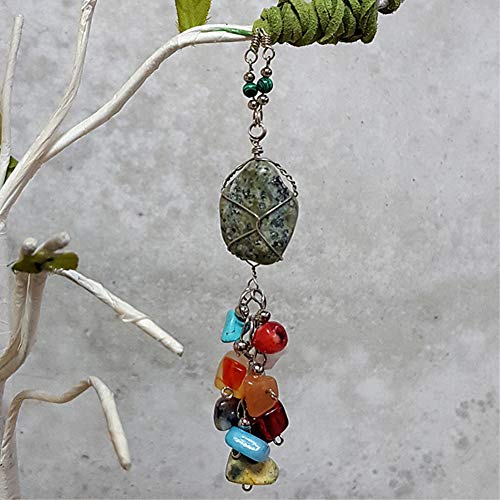 500PCS Natural Chip Stone Beads - Multicolor 3-8mm Irregular Gemstone Healing Crystal Loose Rocks Bead Hole Drilled DIY for Bracelet Necklace Earrings Jewelry Making Crafting - Thumbnail 6