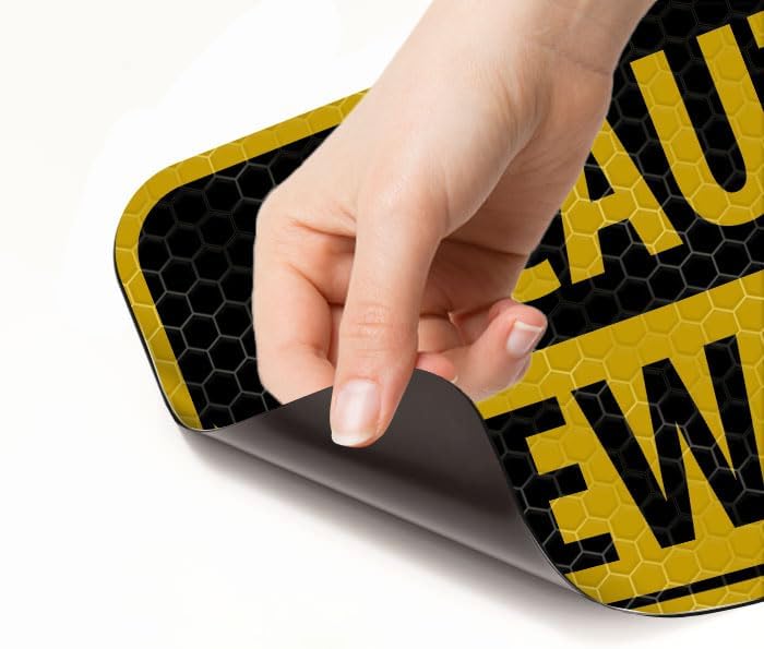 WIRESTER Reflective Student Driver Car Magnet, Reusable Magnetic Bumper Decal Sticker, Funny New Driver Safety Warning Sign for Car - Caution New Driver Tuxedo Cat - Image 3