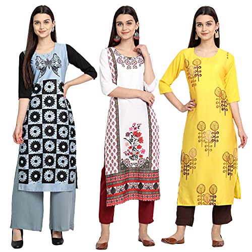 Image of Women's Crepe Straight Kurta
