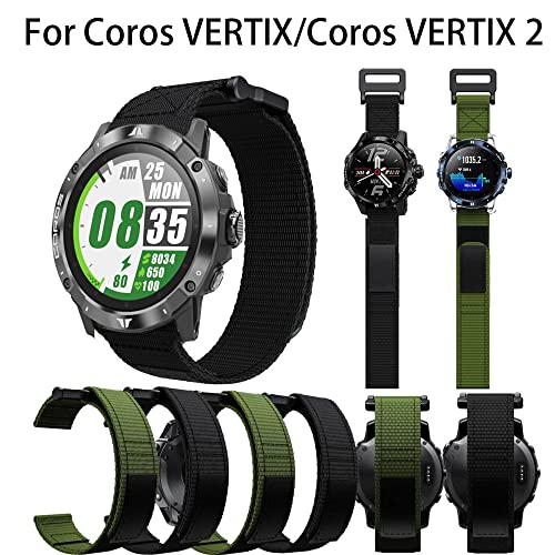 Bracelet nylon 22mm haute densité compatible montre Coros Vertix