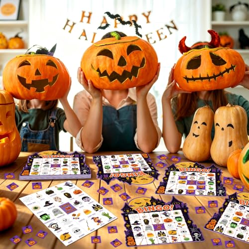 30 Sets Halloween Games, Halloween Bingo Game Cards Party Favors for Family - image 8