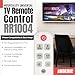 Anderic RR1004 Big Button TV Remote Control – Senior Friendly, Easy-to-use with Glow Keys, Simple Layout – Ideal for Elderly Care & Assisted Living – Compatible with Most IR TVs - White - 1 Pack