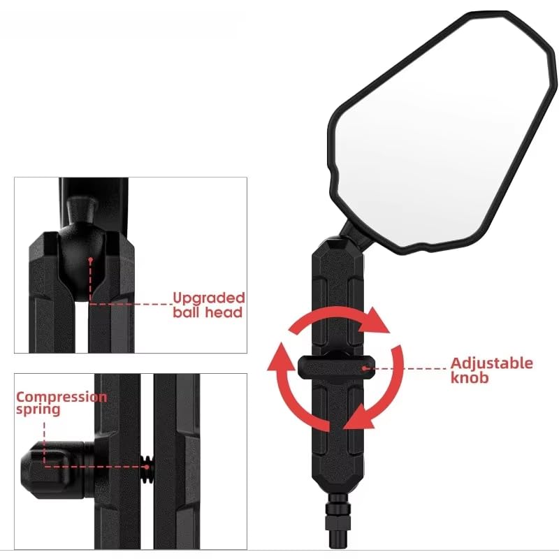 Specchietti Moto per Piaggio Liberty 50 2005-2023 | 2 Pezzi Specchi Retrovisori Manubrio Specchietti Laterali