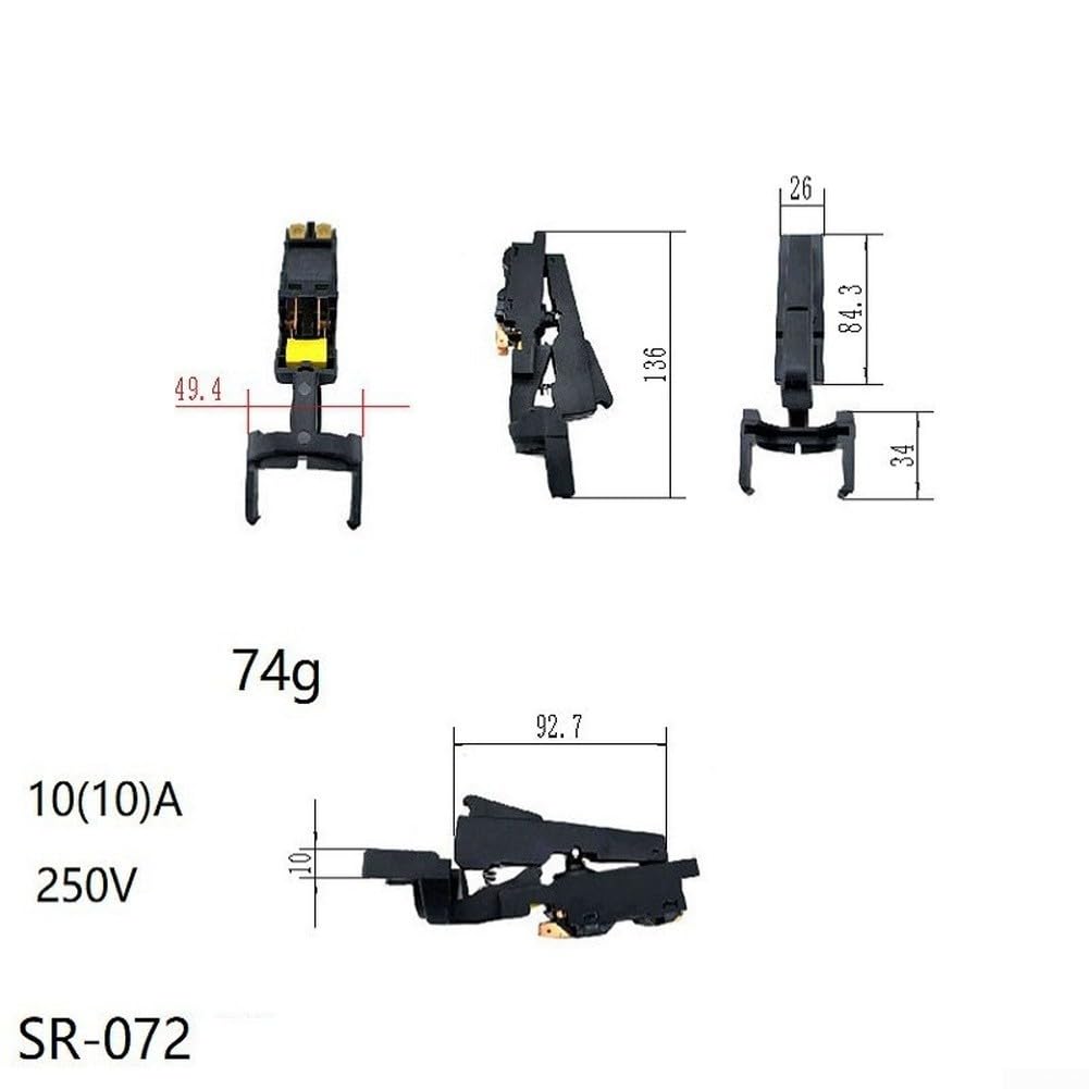 Interruptor Gatillo SR-072 Para DW474 DW846 DW850 DW852 Repuesto