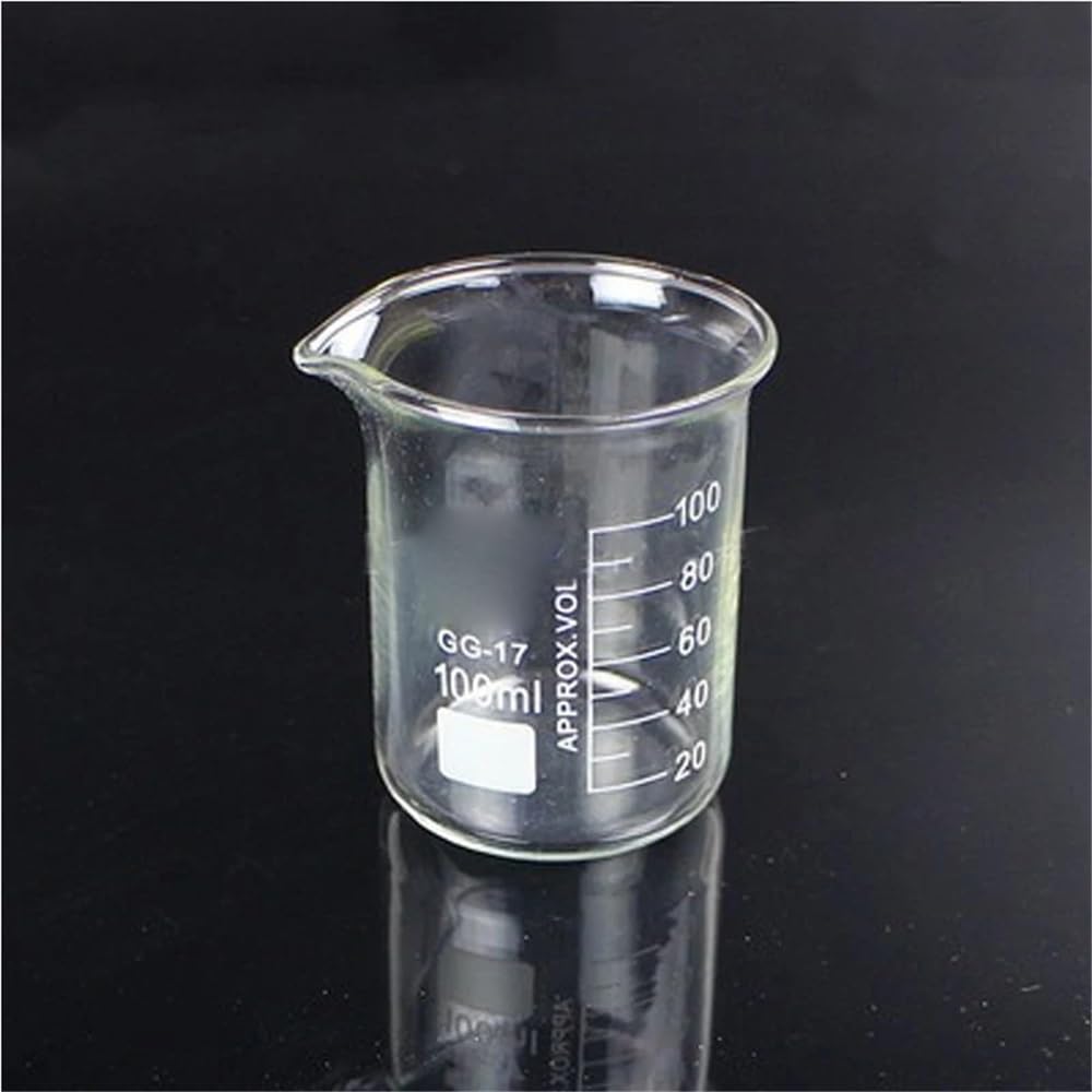 Laborglaswaren 1set Labor Glas Becher Alle Größen Experiment Labor Ausrüstung Größen(Set 4)