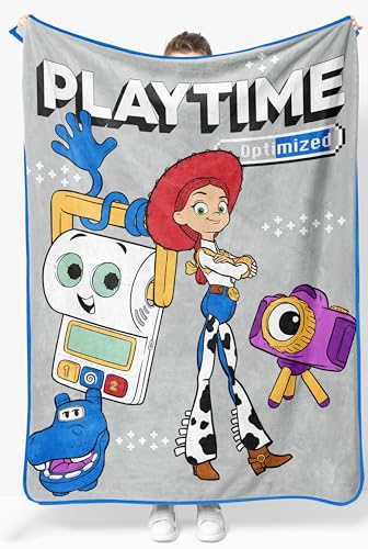 Jay Franco Kids Plush Throw Blanket Soft & Cozy Fleece Throw for Bedroom & Couch Dcor Official Licensed Product Gray - Toy Story 46x60 - Throw Blanket