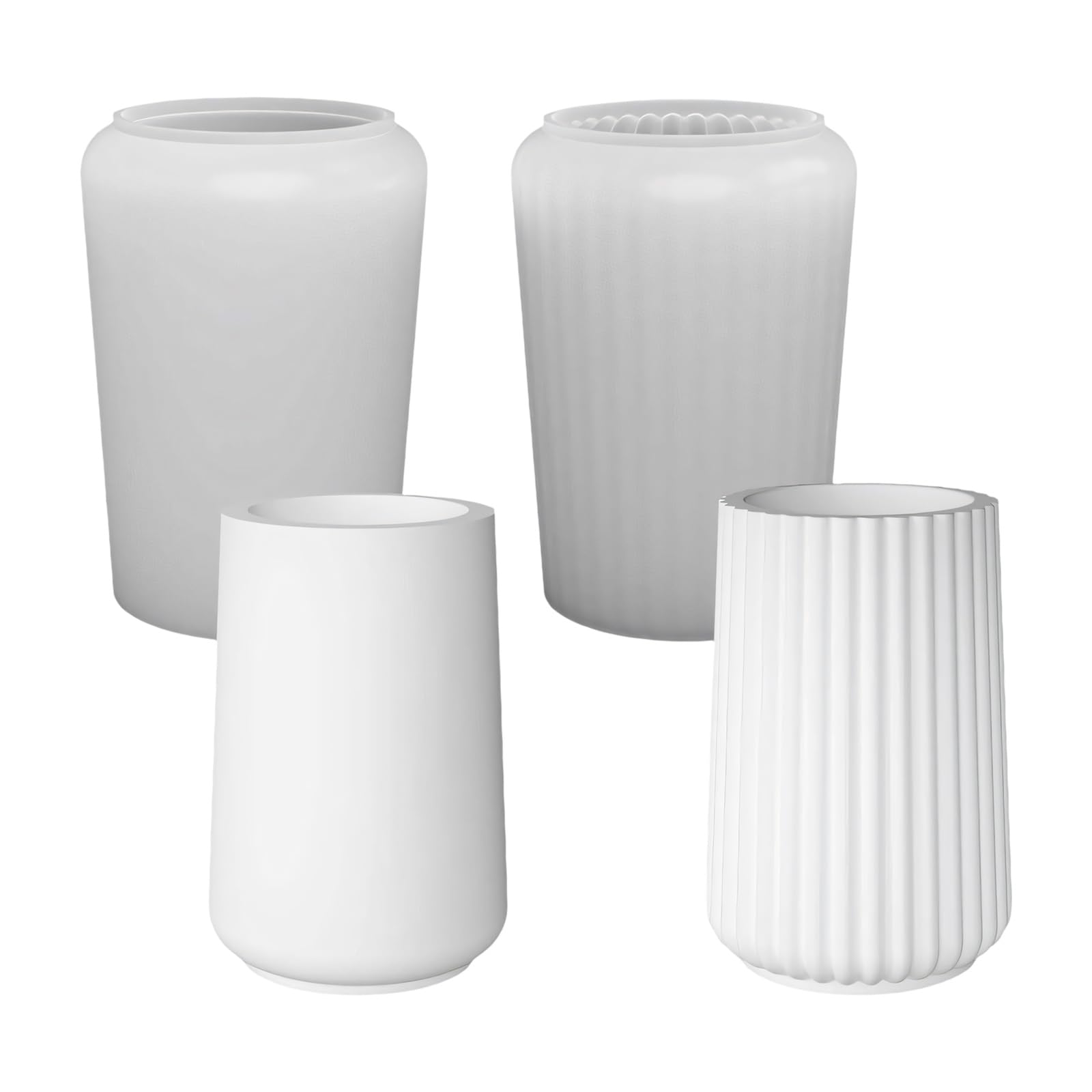 NVOQILIN Silicone Vase Molds Multipurpose Flower Vase Silicone for Epoxy Casting Making Pen Holder Gypsum Figure Decoration Elastomer Jar Cast