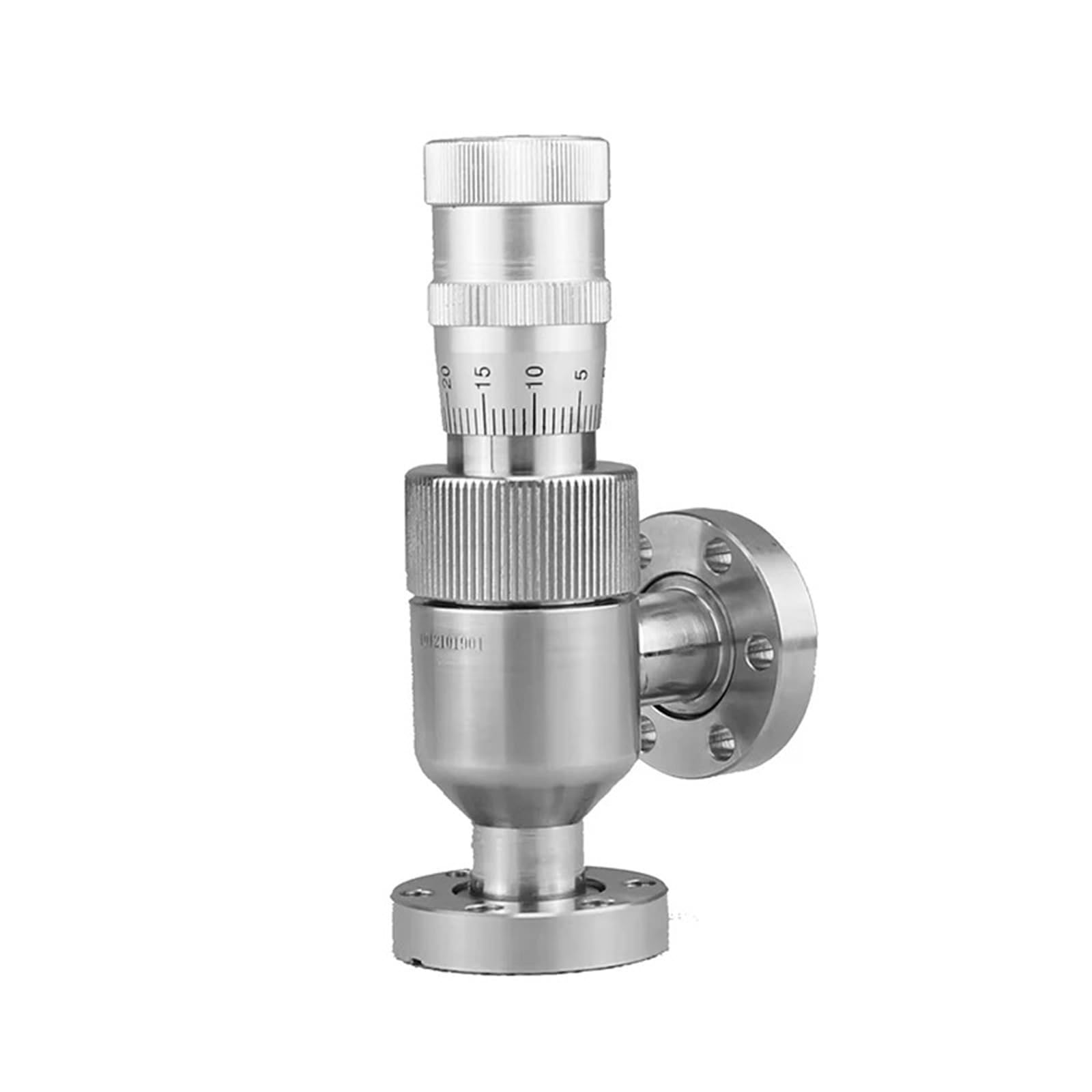 KF16 CF16 Hochvakuum-Nadelventil, Mikro-Dosier-Durchflussregler for Wasser, Gas und Öl, Edelstahl 304(KF16)