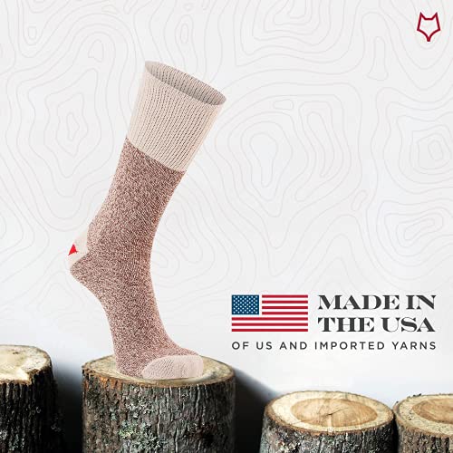 FoxRiver unisex Red Heel Monkey Sock Lightweight Red Heel Crew Socks (2 Pair Pack)2